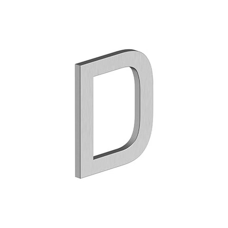 Deltana 4 LETTER D, E SERIES W/ RISERS, STAINLESS STEEL in Brushed Stainless RNE-DU32D